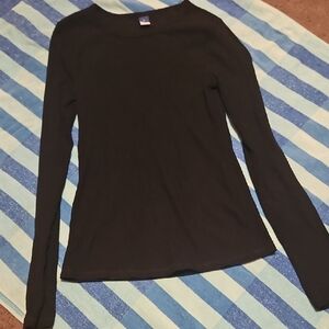 Classic Black Long Sleeve Top